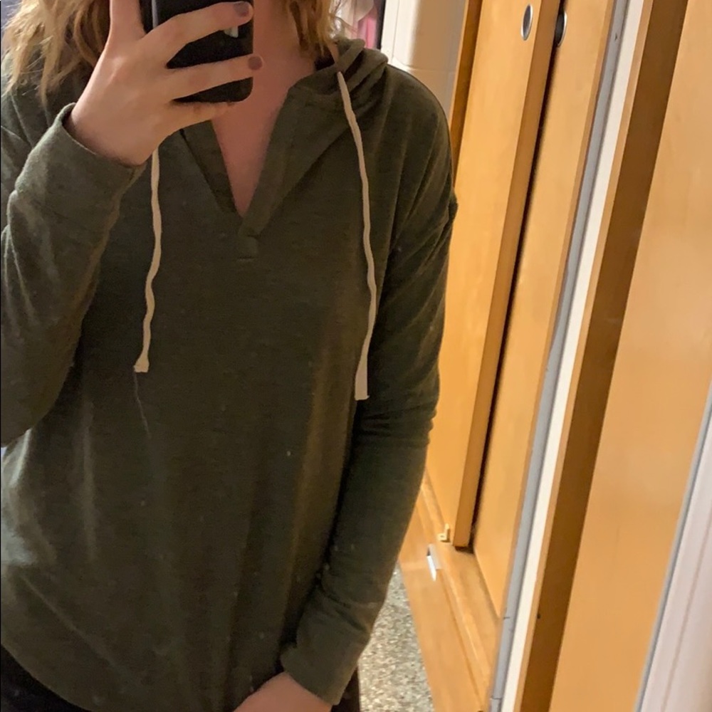 Olive green hoodie
